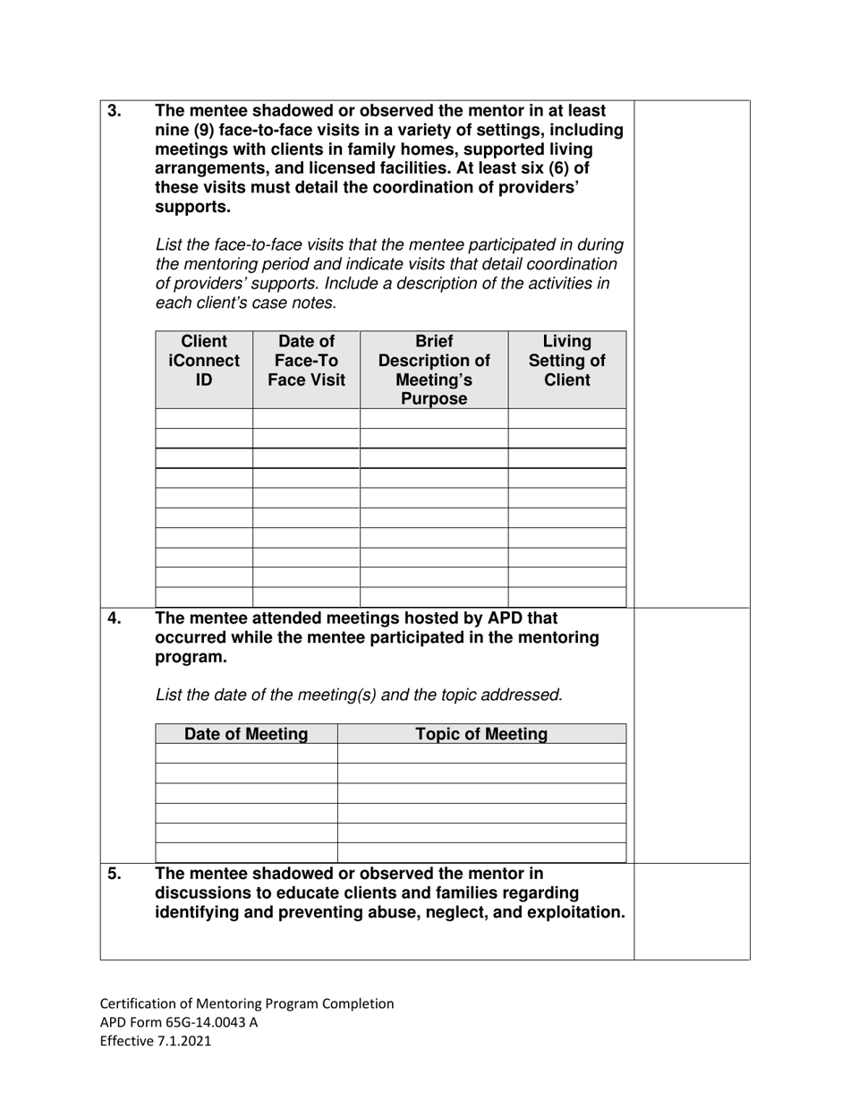 APD Form 65G14.0043 A Fill Out, Sign Online and Download Fillable