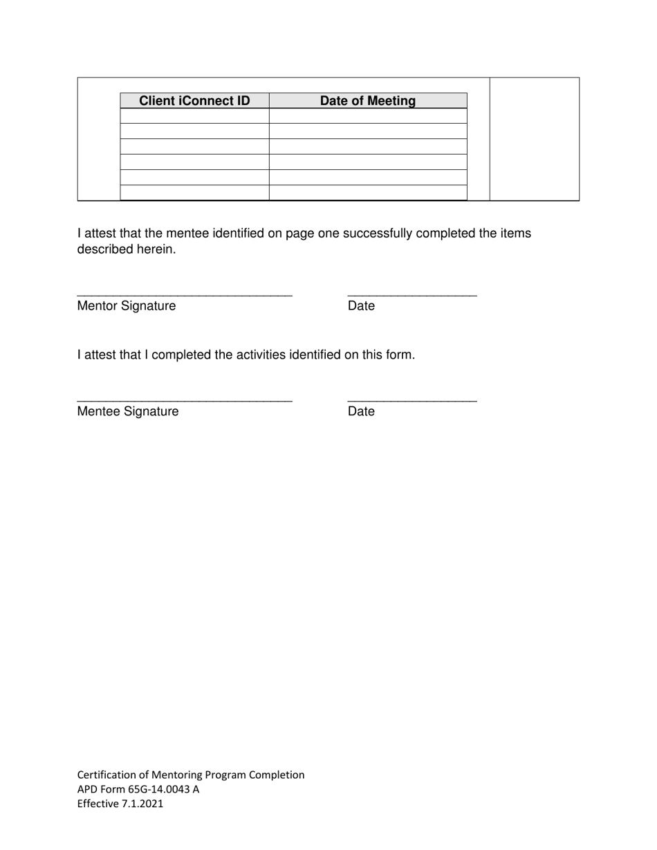 APD Form 65G14.0043 A Fill Out, Sign Online and Download Fillable