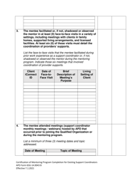 APD Form 65G-14.0043 B Certification of Mentoring Program Completion Form for Mentees With Support Coordinator Experience - Florida, Page 2