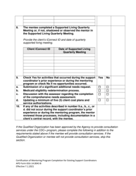 APD Form 65G-14.0043 B Certification of Mentoring Program Completion Form for Mentees With Support Coordinator Experience - Florida, Page 4