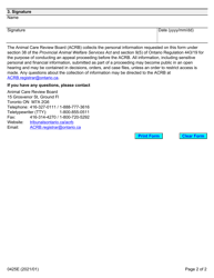 Form 0425E Notice of Withdrawal - Ontario, Canada, Page 2