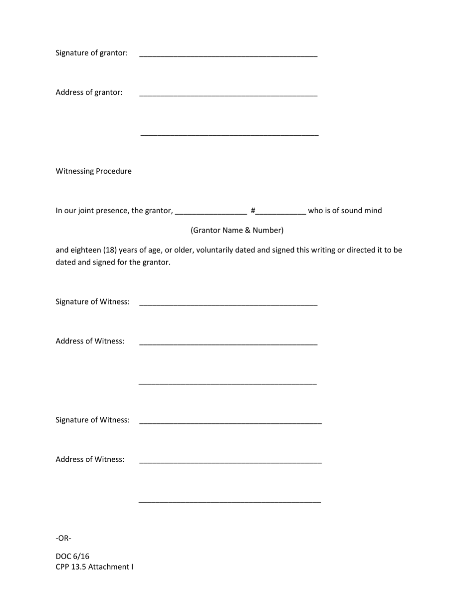Attachment I Advance Directive - Kentucky, Page 4