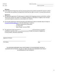 Form CCAP16D Provider Agreement for Family Child Care Provider (Type R) - Louisiana, Page 9