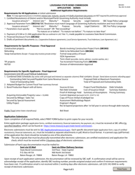 Form SBC003 Application - Bonds - Louisiana, Page 4