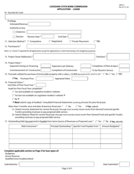 Form SBC011 Application - Loans - Louisiana, Page 2
