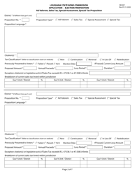 Form SBC007 Application - Election Proposition - Louisiana, Page 2