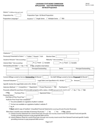 Form SBC007 Application - Election Proposition - Louisiana, Page 3
