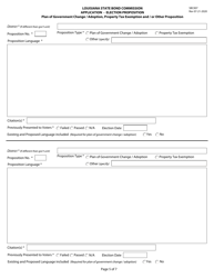 Form SBC007 Application - Election Proposition - Louisiana, Page 5