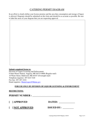 Application for a Catering Permit - Maine, Page 4