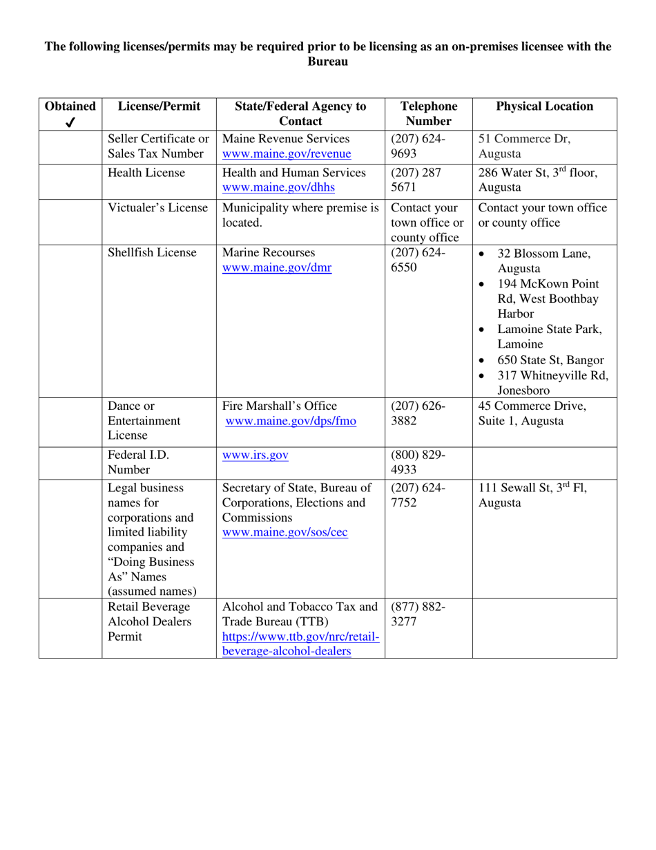 Application for a Public Service License - Maine, Page 2