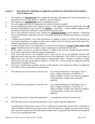 Application for Special Taste Testing Event License - Maine, Page 8