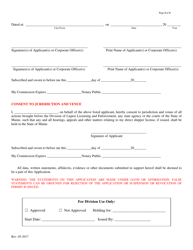 Direct Shipper License Application - Maine, Page 4