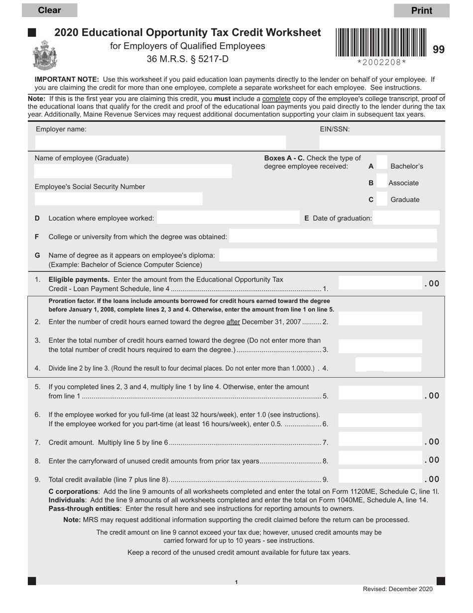 2020-maine-educational-opportunity-tax-credit-worksheet-for-employers