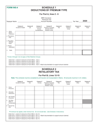 Form INS-4 Insurance Premiums Tax Return - Maine, Page 8