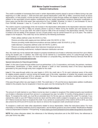 Maine Capital Investment Credit Worksheet - Maine, Page 2