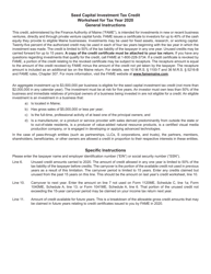 Seed Capital Investment Tax Credit Worksheet - Maine, Page 2