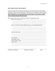 Maryland Agricultural Land Preservation Foundation Form for Baseline Documentation - Maryland, Page 5