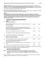 Application to Sell an Easement - Maryland, Page 2