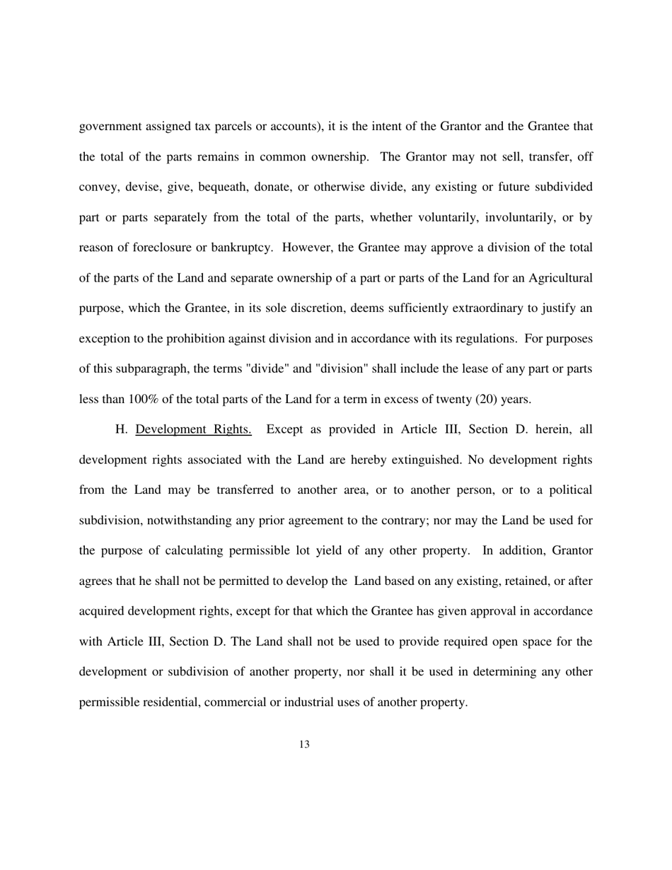 Deed of Easement - Maryland, Page 13