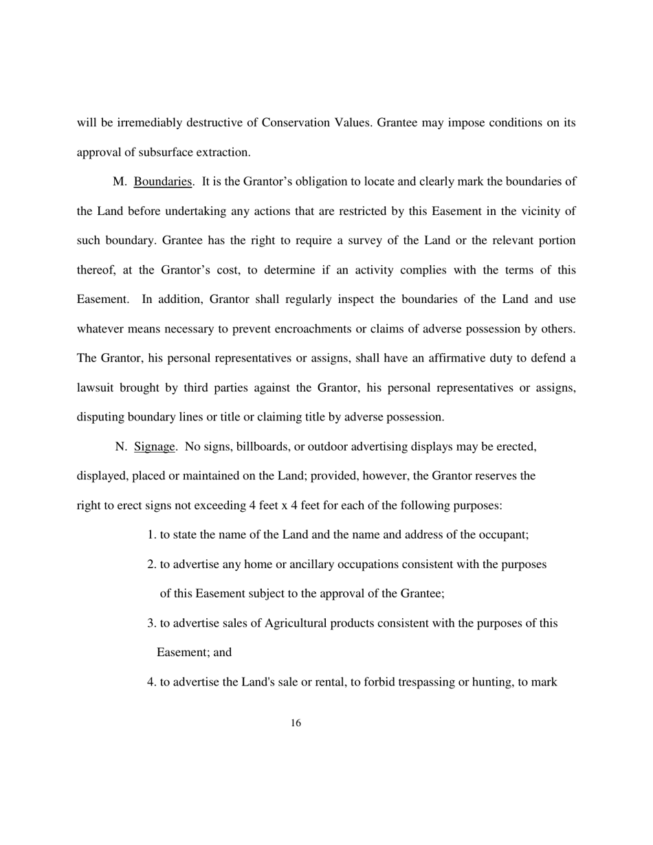 Deed of Easement - Maryland, Page 16