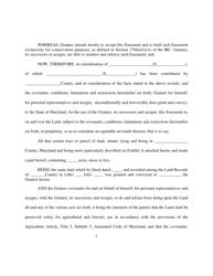 Deed of Easement - Maryland, Page 2