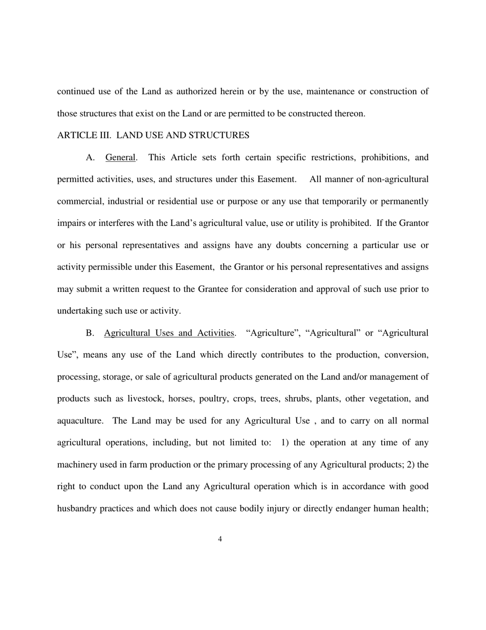 Deed of Easement - Maryland, Page 4