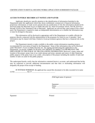 Rental Housing Works Application - Maryland, Page 2