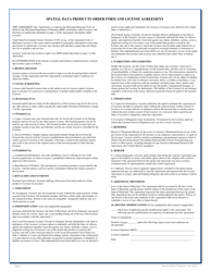 Spatial Data Products Order Form and License Agreement - Maryland, Page 2