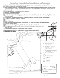 Form PR8031 Natural River Program Zoning Permit Application - Michigan, Page 2