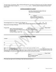 Form PR4332 Nonmetallic Minerals Lease for Construction Sand, Gravel, Cobbles, Boulders and Clay - Michigan, Page 12