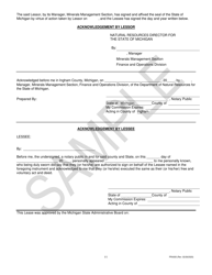 Form PR4305 Oil and Gas Lease - Michigan, Page 11