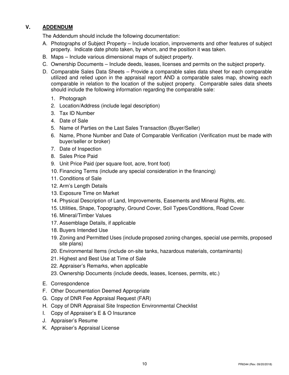 Form PR6344 Land Transaction Application - Exchange - Michigan, Page 10