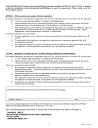 Form PR6344 Land Transaction Application - Exchange - Michigan, Page 3