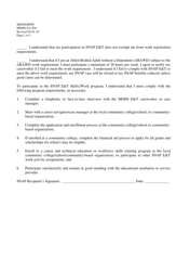 Form MDHS-EA-504 Supplemental Nutrition Assistance Program (Snap) Employment and Training (E&amp;t) Skills2work Application - Mississippi, Page 2
