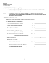Form MDHS-SGCC-1012 Certification of Subgrant Compliance - Mississippi, Page 2