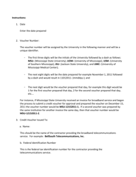 Instructions for Income and Franchise Tax Credit-In-lieu of Payment Credit Voucher - Mississippi, Page 3