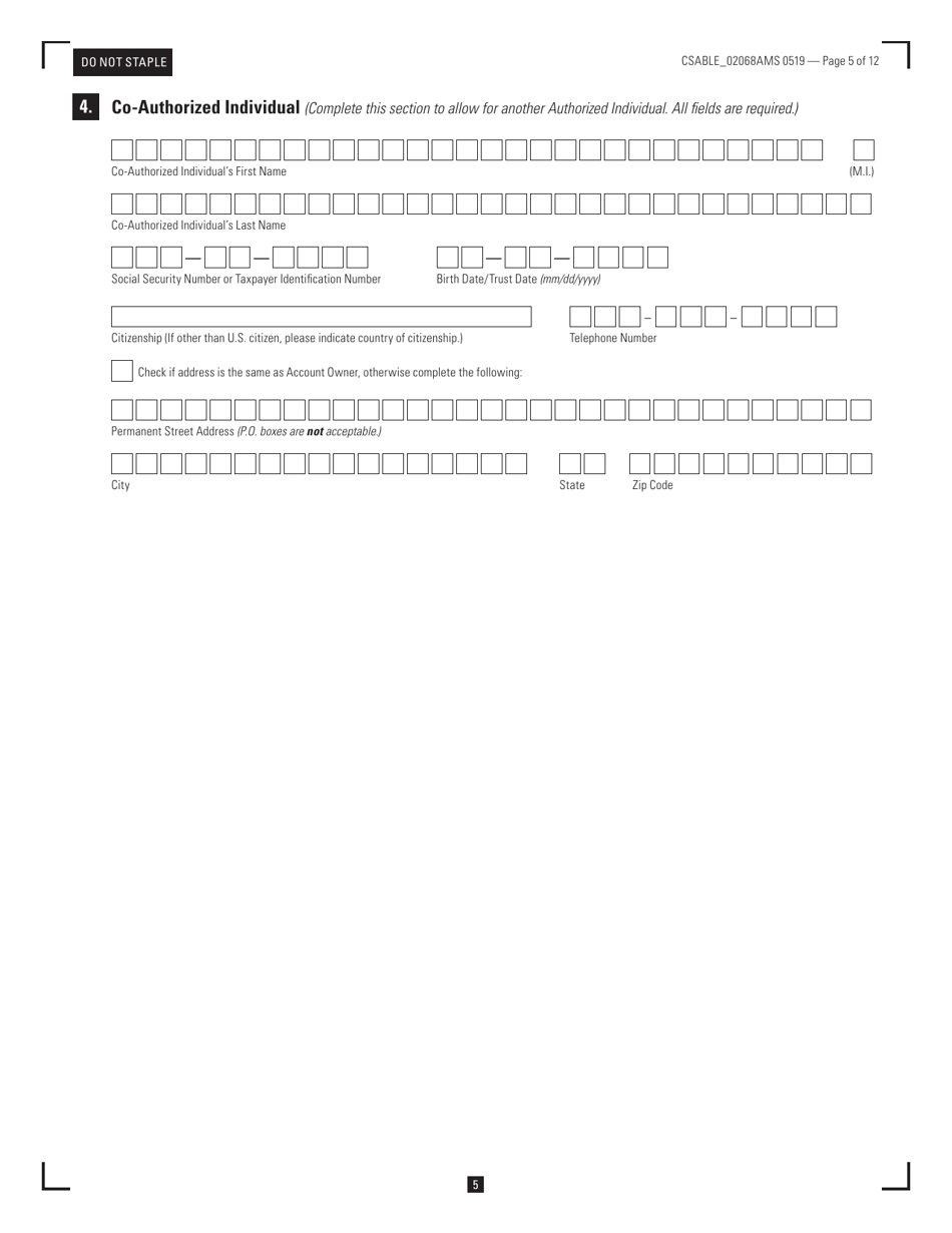 Mississippi Able Enrollment Form - Mississippi, Page 5