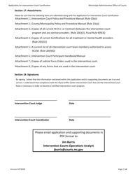 Application for Intervention Court Certification - Mississippi, Page 14