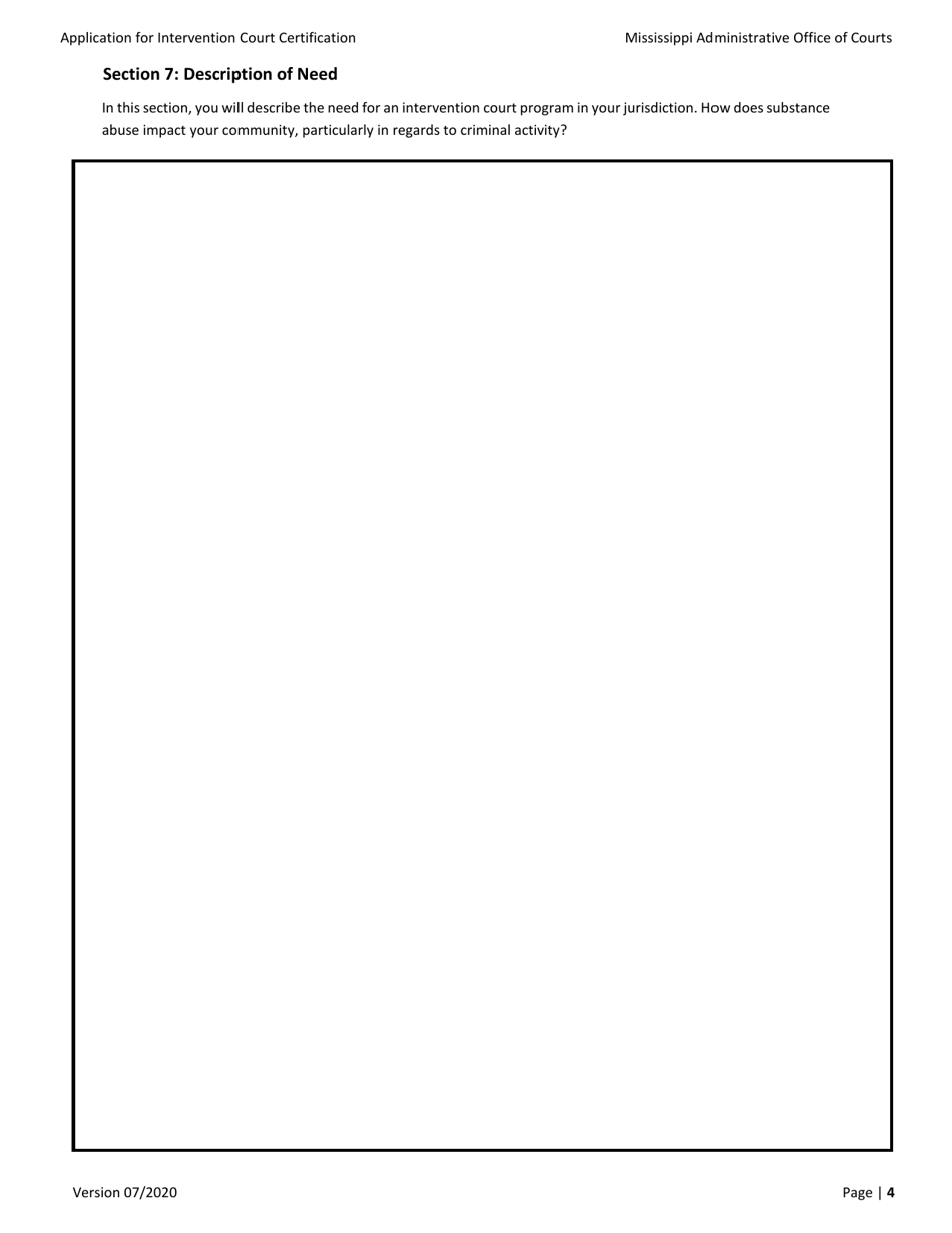 Application for Intervention Court Certification - Mississippi, Page 4