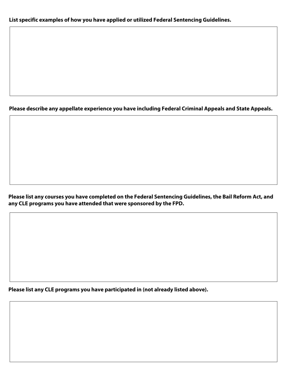 Application for Criminal Justice Act Panel Membership - Mississippi, Page 3