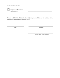 Form 2B Notice of Service of Interrogatories or Requests for Production of Documents or Responses Thereto - Mississippi, Page 2