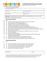 &quot;Certified Payroll Review Checklist&quot; - Missouri