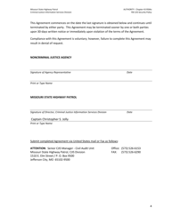 Form SHP-575 Noncriminal Justice Agency User Agreement for Release of Criminal History Record Information - Missouri, Page 4