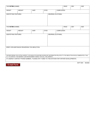 Form SHP-720H Missouri Amber Alert Abduction - Missouri, Page 4