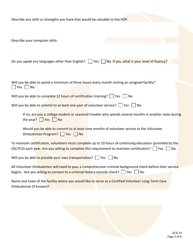 Certified Volunteer Long Term Care Ombudsman (Vop) Application - Iowa, Page 2