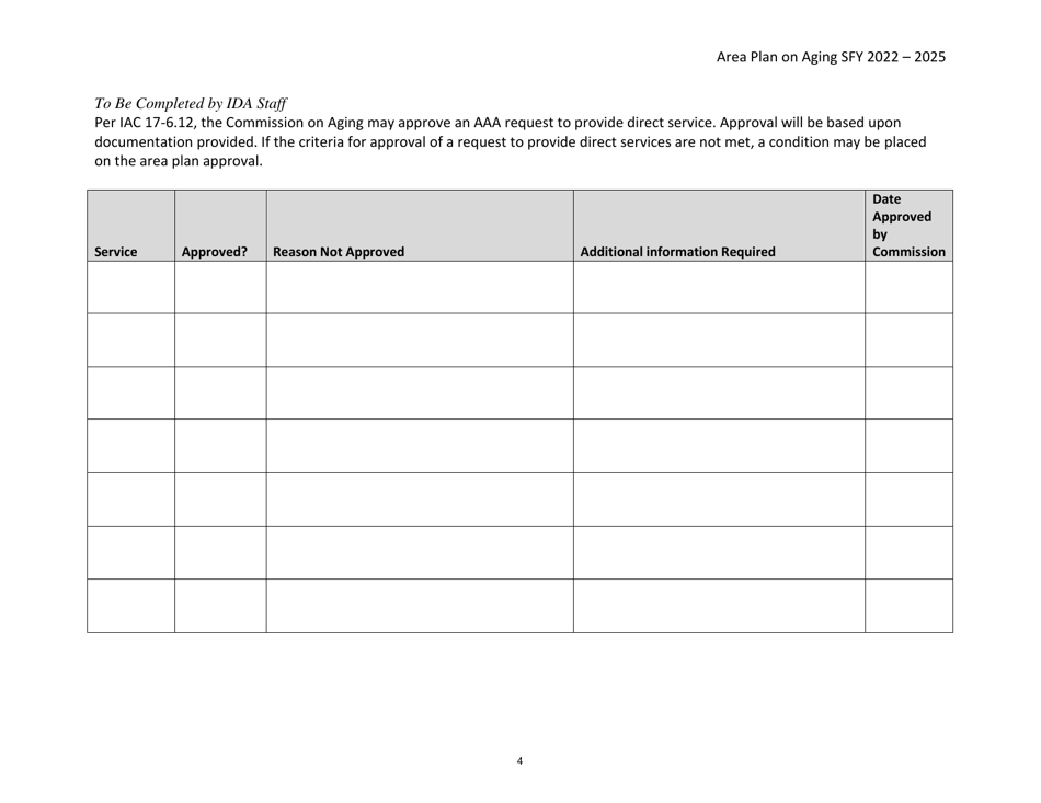 Direct Service Waiver Request - Iowa, Page 4
