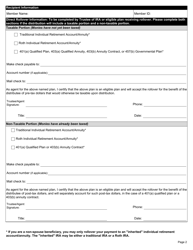 Form 6025 Direct Rollover/Direct Payment Election Form for a Member or a Beneficiary of an Eligible Rollover Distribution - Kentucky, Page 2