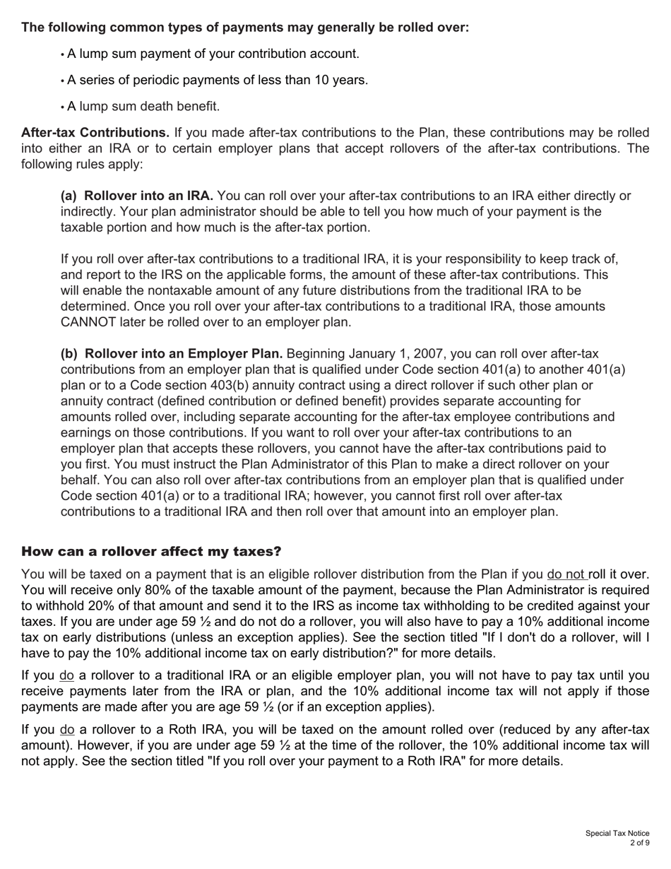 Form 6025 Direct Rollover / Direct Payment Election Form for a Member or a Beneficiary of an Eligible Rollover Distribution - Kentucky, Page 4