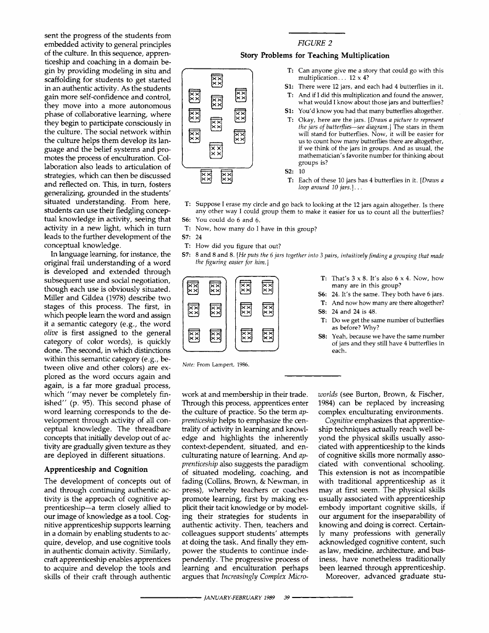 Situated Cognition and the Culture of Learning - John Seely Brown, Allan Collins, Paul Duguid, Page 9