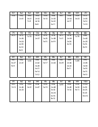 1-100 Factor Chart, Page 2
